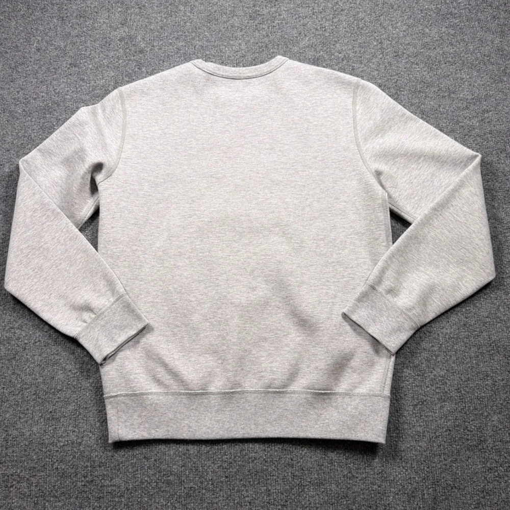Polo Ralph Lauren Big Pony Sweatshirt Mens S Grey Chenille Patch Crewneck Fleece